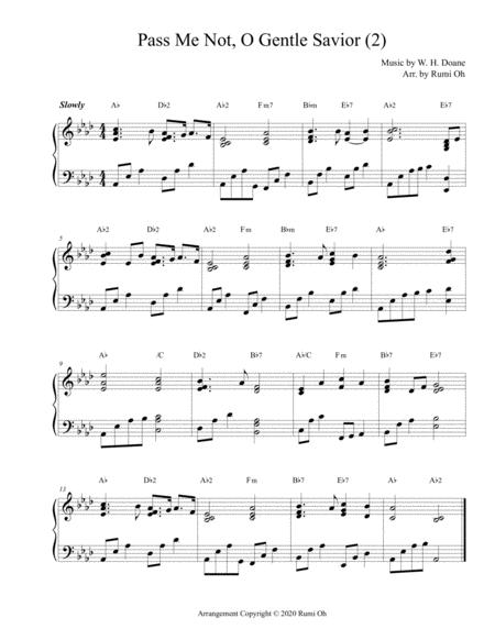 Pass Me Not O Gentle Savior Favorite Hymns Arrangements With 3 Levels Of Difficulties For Beginner And Intermediate Page 2