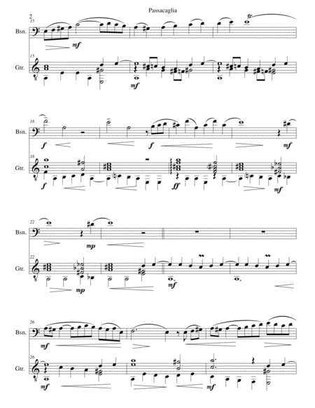 Passacaglia For Bassoon And Guitar Page 2