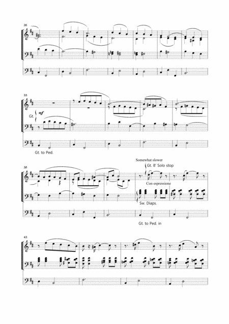 Passacaglia West For Organ 3 Staff Page 2