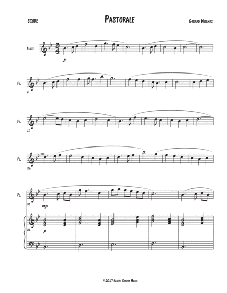 Pastorale For Flute Page 2