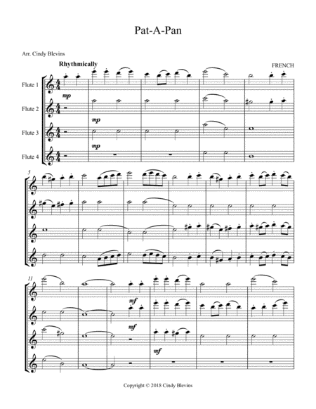 Pat A Pan For Flute Quartet Page 2