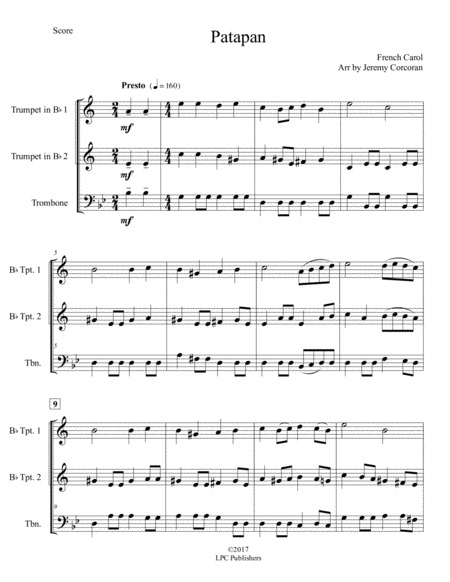 Patapan For Brass Trio Page 2