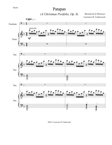 Patapan For Solo Trombone Baritone Or Euphonium Page 2