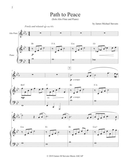 Path To Peace Alto Flute Piano Page 2