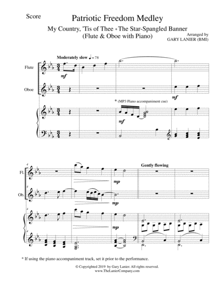 Patriotic Freedom Medley Flute Oboe With Piano Score And Parts Page 2