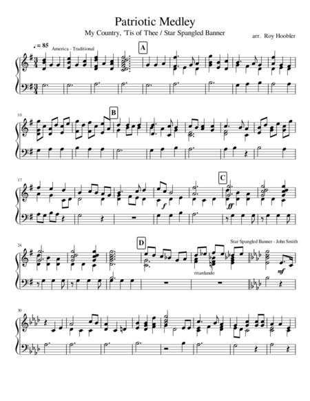 Patriotic Medley For Handbells Page 2