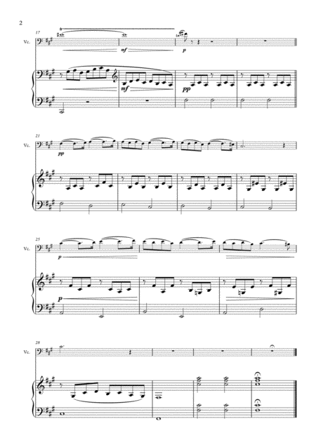 Pavane Op 50 For Cello And Piano Page 2