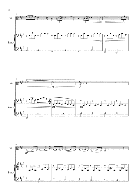 Pavane Op 50 For Solo Viola And Piano Page 2