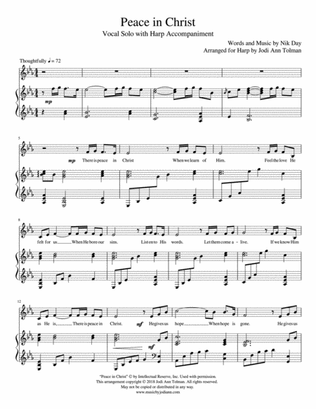 Peace In Christ Voice And Harp Page 2