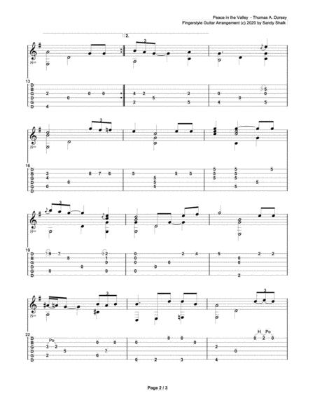 Peace In The Valley Open G Fingerstyle Guitar Page 2