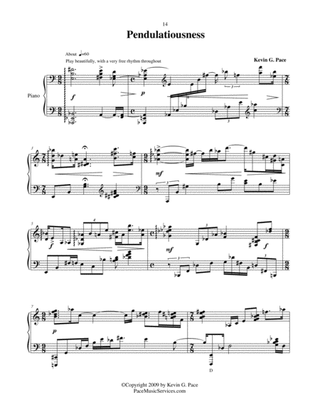 Pendulatiousness Original Piano Solo Page 2