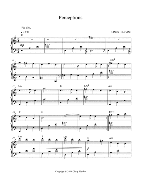 Perceptions An Original Solo For Lever Or Pedal Harp From My Book Perceptions The Version For Larger Harps Page 2