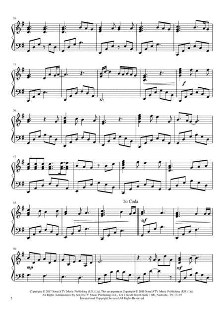 Perfect Ed Sheeran Harp Solo Page 2