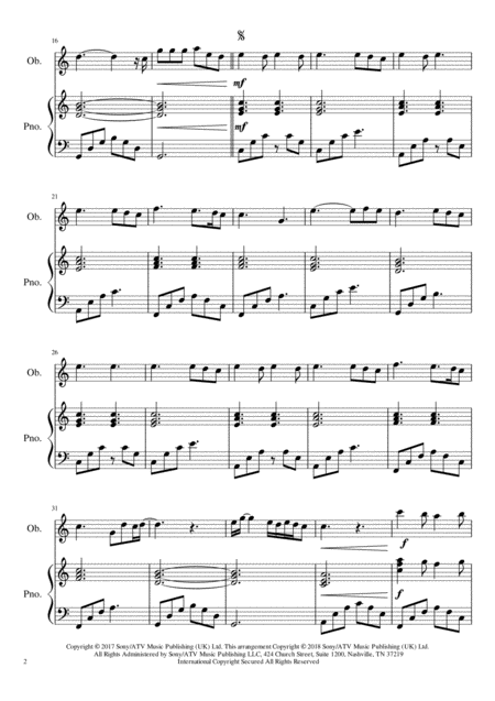 Perfect Ed Sheeran Oboe And Piano Page 2