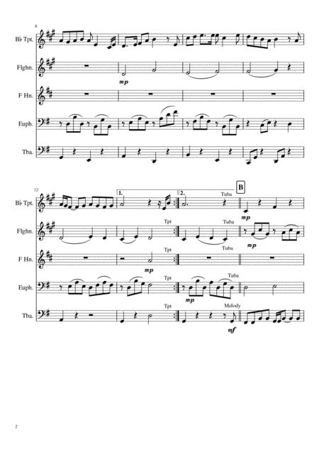 Perhaps Love John Denver Brass Quintet Page 2