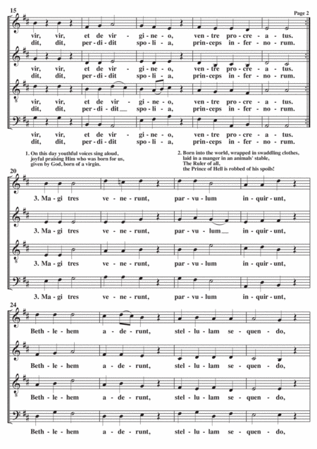 Personent Hodie A Cappella Page 2