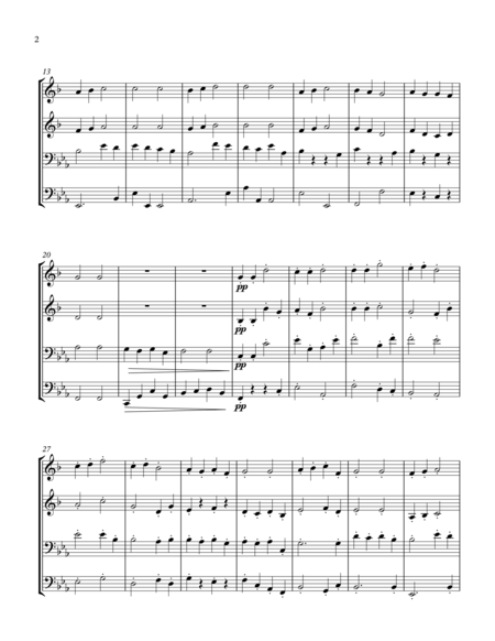 Personent Hodie For Brass Quartet Page 2