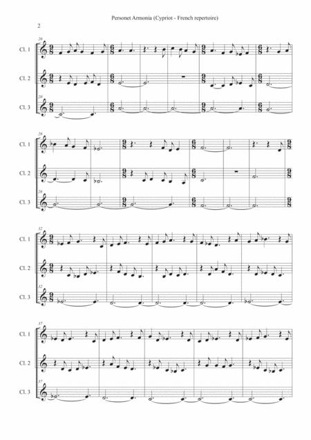 Personet Armonia Clarinets Page 2