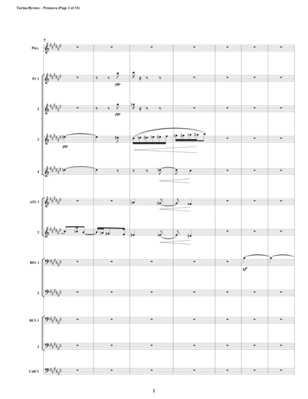 Petenera Mvt 1 From Danzas Andaluzas Op 8 By Juaqun Turina Flute Nonet 2bcl Calcl Page 2