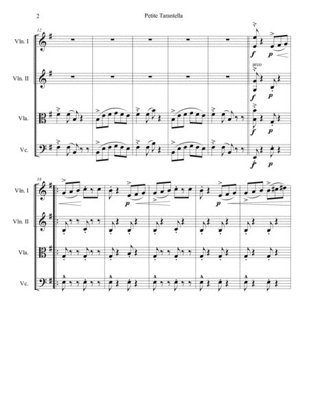 Petite Tarantella Page 2