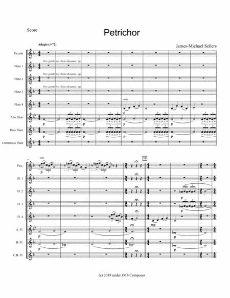 Petrichor For Flute Choir Page 2