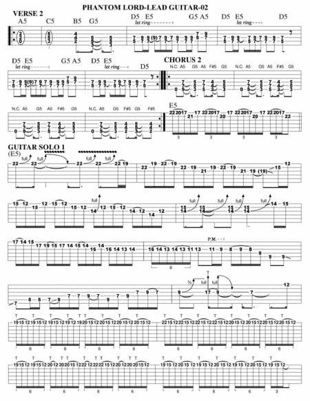 Phantom Lord Guitar Tab Page 2