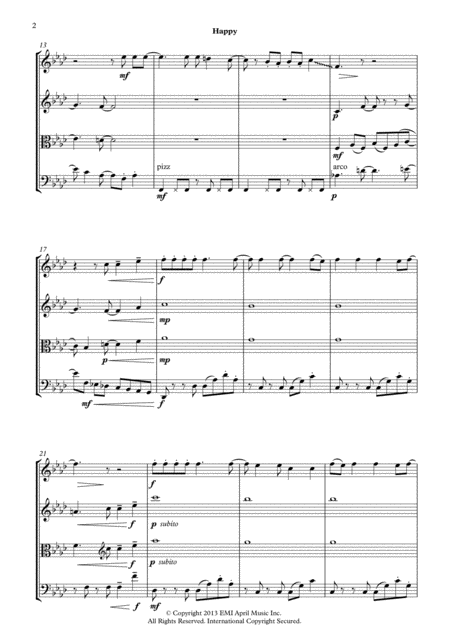 Pharrell Williams Happy String Quartet Page 2