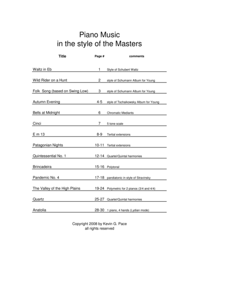 Pianistic Creations Original Music For Piano Solo Volume 3 Page 2