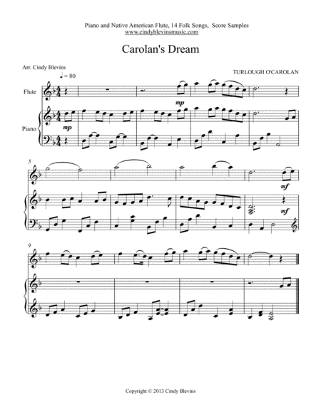 Piano And Native American Flute 14 Folk Songs Page 2