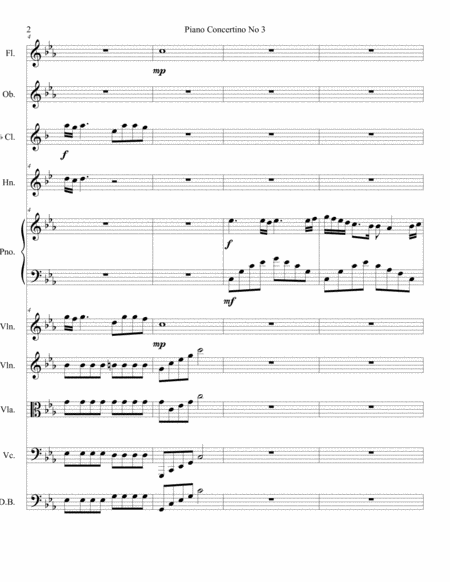 Piano Concertino No 3 Jozef Sebastian Page 2