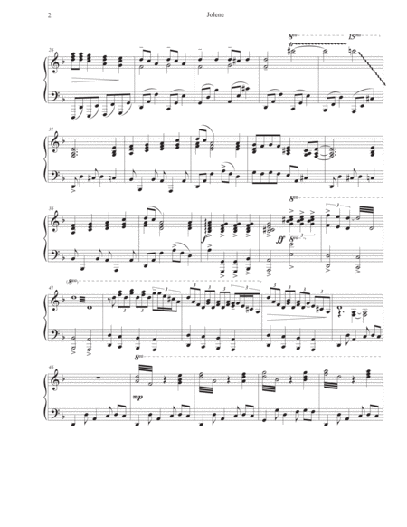 Piano Exercise Sheet A Major F Minor Page 2