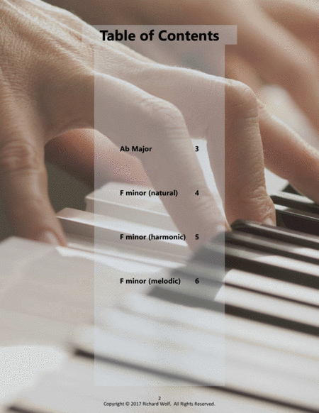 Piano Scales And Fingerings Keys With 4 Flats Page 2