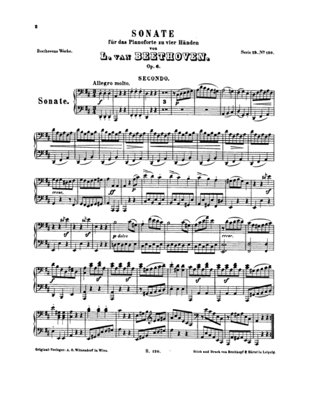 Piano Sonate For Four Hands Page 2