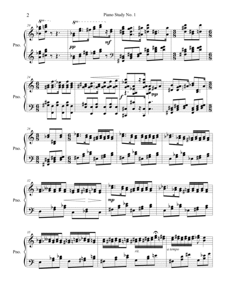 Piano Study No 1 Page 2