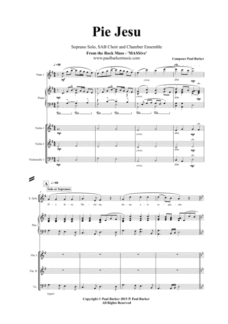 Pie Jesu Score And Parts Page 2