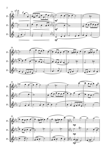 Piece For 3 Three Flutes No 1 Page 2