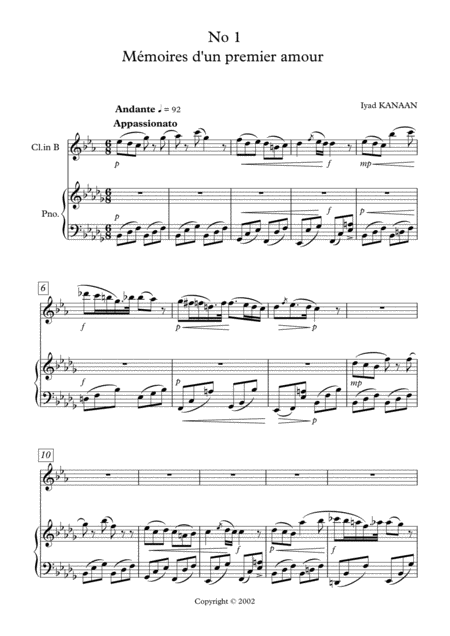 Piece For Clarinet And Piano Page 2