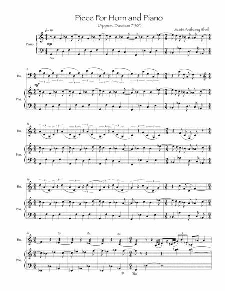 Piece For Horn And Piano Page 2