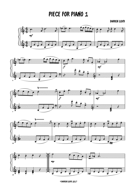 Piece For Piano Number 1 Page 2