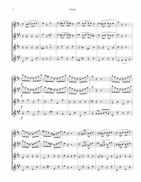 Pierrot Rag For Saxophone Quartet Page 2