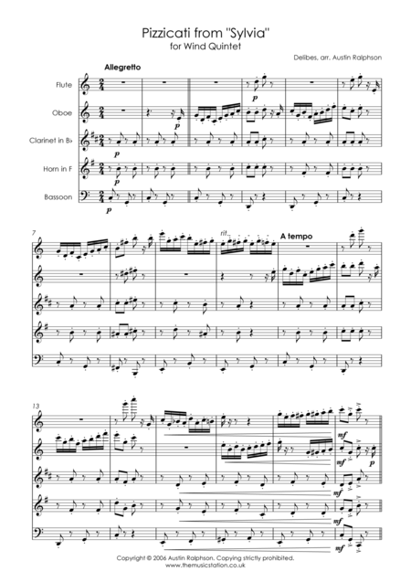 Pizzicati From Sylvia Wind Quintet Page 2
