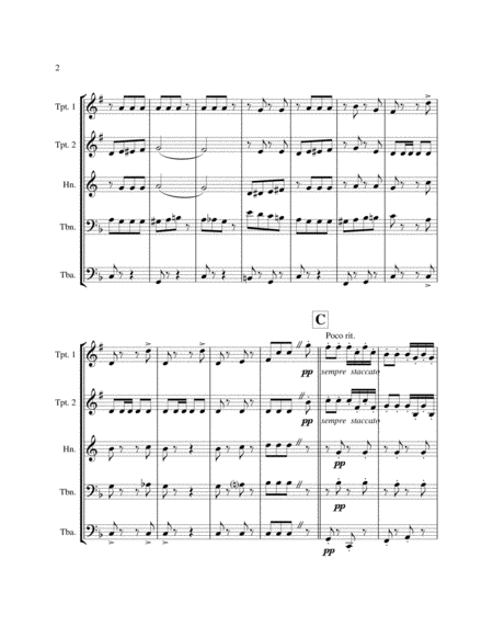 Pizzicato Polka Brass Quintet Page 2
