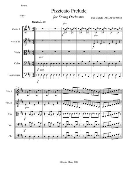 Pizzicato Prelude For String Orchestra Page 2