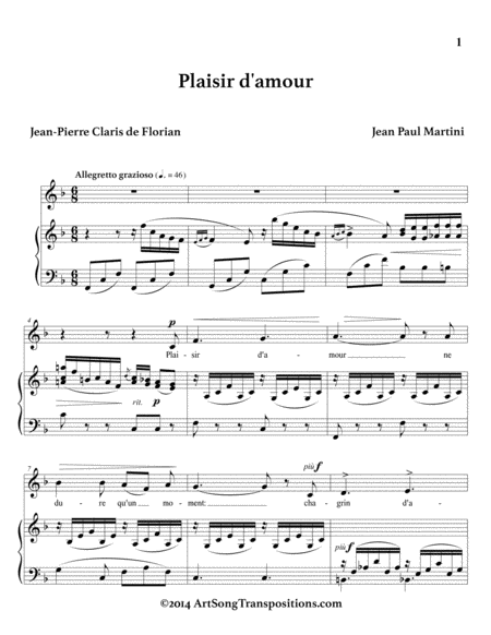 Plaisir D Amour F Major Page 2