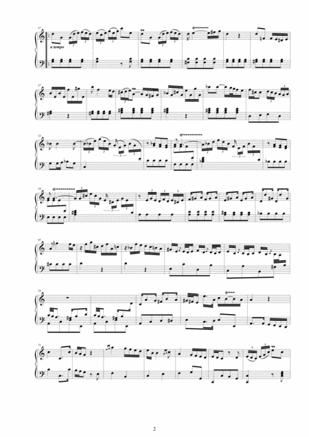 Platti Harpsichord Or Piano Sonata No 6 In C Major Op 4 Cspla15 Page 2