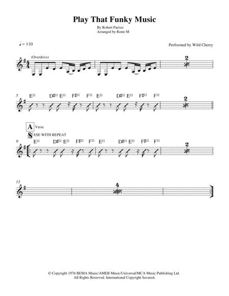 Play That Funky Music Lead Sheet Performed By Wild Cherry Page 2