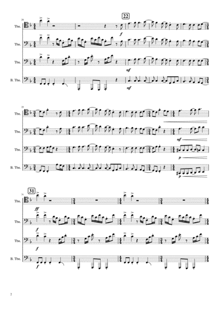 Point Of Know Return Trombone Quartet Page 2