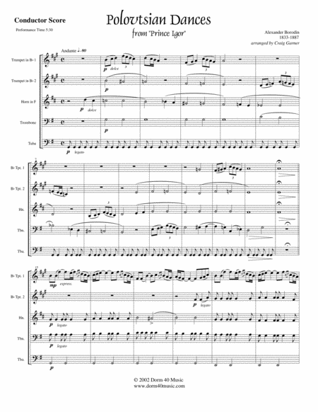 Polovtsian Dances From Prince Igor Page 2