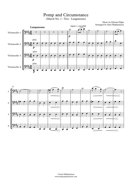 Pomp And Circumstance 4 Violoncellos Page 2