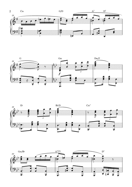 Por Una Cabeza Piano Solo Intermediate Page 2